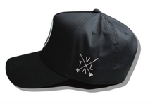 Load image into Gallery viewer, Black Twill Trucker Hat
