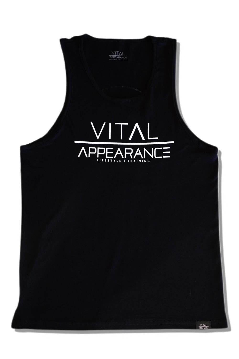 Vital Aesthetic Premium Tank -Black/White