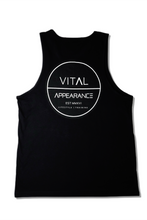 Load image into Gallery viewer, Vital Aesthetic Premium Tank -Black/White
