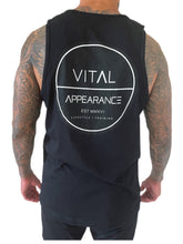 Load image into Gallery viewer, Vital Aesthetic Premium Tank -Black/White
