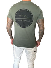 Load image into Gallery viewer, Vital Aesthetic Premium Tee - Military Green/ Black
